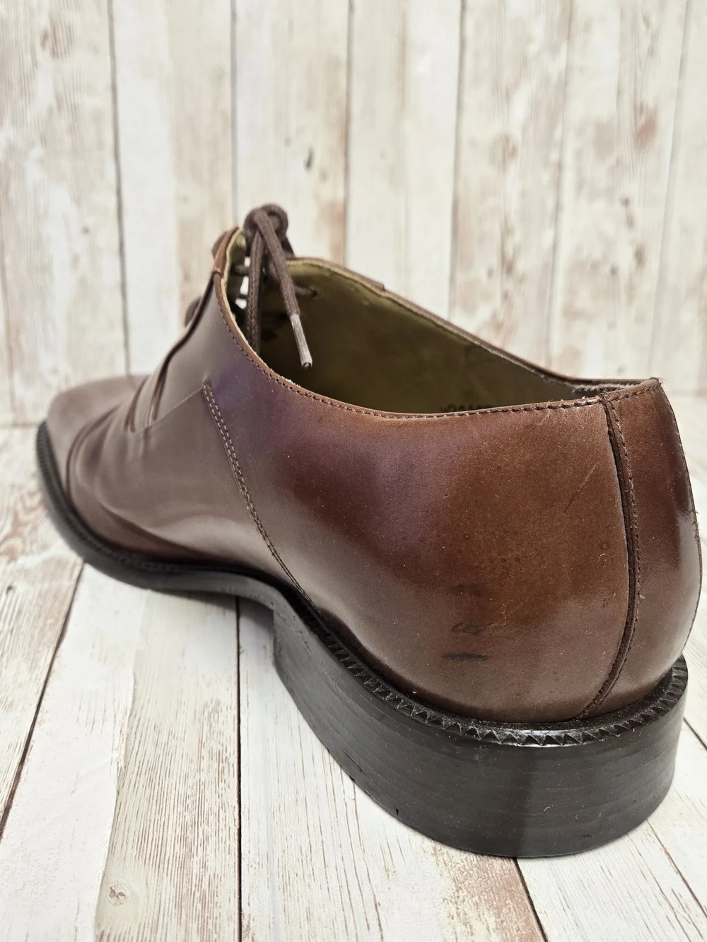 Stacy Adams Brown Leather Cap Toe Oxford Dress Shoes Men’s 12M